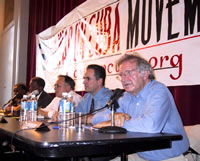 Lenard Weinglass, attorney for Antonio Guerrero, one of the five Cuban patriots being held unjustly in US prisons explained how the five were actually anti-terrorists, working to prevent terrorist violence being launced from Miami against Cuba. He also detailed the abuses of the human rights of these five prisoners by US authorities. (99kb)